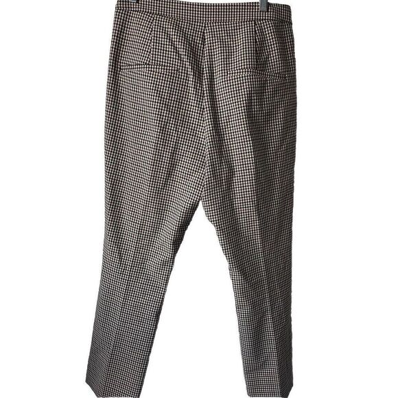 New $428 Veronica Beard Arte Houndstooth Check Crop Pants Wool Blend  Size 10 - Picture 8 of 8